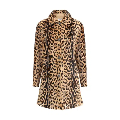 P.a.r.o.s.h P. A.r. O.s. H. Leopard-print Women's Coat In Multi