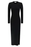 P.a.r.o.s.h Maxi Dress With Padded Shoulders In Black