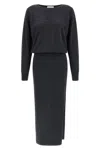 P.a.r.o.s.h Lime25 Dress In Black