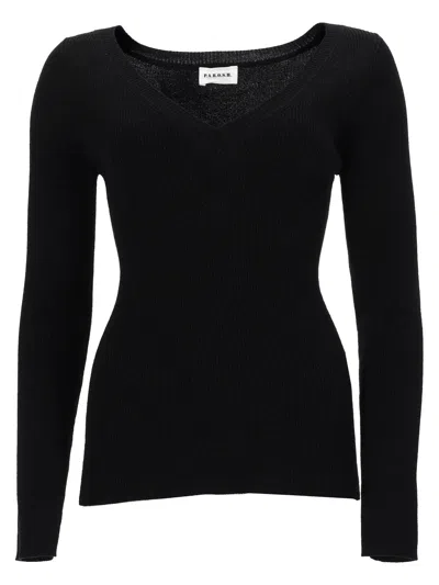 P.a.r.o.s.h P. A.r. O.s. H. Maglia In Lana Con Scollo A V In Black