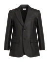 P.a.r.o.s.h P. A.r. O.s. H. Man Blazer Dark Brown Size L Virgin Wool, Elastane In Black