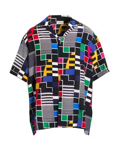 P.a.r.o.s.h P. A.r. O.s. H. Man Shirt Black Size L Silk In Multi
