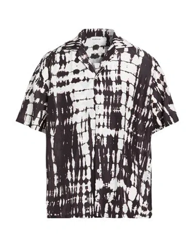 P.a.r.o.s.h P. A.r. O.s. H. Man Shirt Dark Brown Size L Silk
