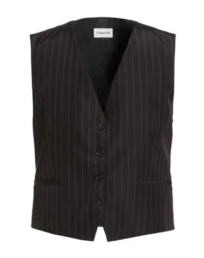 P.a.r.o.s.h P. A.r. O.s. H. Man Tailored Vest Black Size Xl Viscose, Virgin Wool