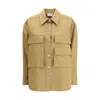 P.a.r.o.s.h P. A.r. O.s. H. Maxi Pockets Shirt In Brown