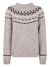P.a.r.o.s.h Parosh Sand Alpaca Blend Sweaters In Gray