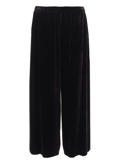 P.a.r.o.s.h P. A.r. O.s. H. Pantalone In Viscosa Misto Seta In Black