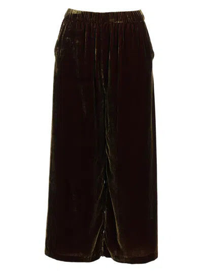 P.a.r.o.s.h P. A.r. O.s. H. Pantalone In Viscosa Misto Seta In Brown