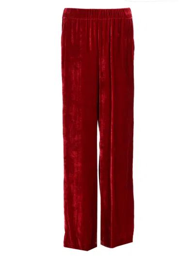 P.a.r.o.s.h P. A.r. O.s. H. Pantalone In Viscosa Misto Seta In Red