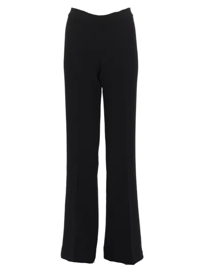 P.a.r.o.s.h High-waisted Wide-leg Pants With Tailored Silhouette In Black
