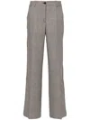 P.a.r.o.s.h Houndstooth-pattern Trousers In Beige