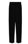 P.a.r.o.s.h Blue Pants With Wide Leg And Elastic Rear Waist In Tech Fabric Woman In Black