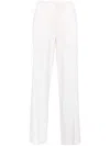 P.a.r.o.s.h . Lillie Pressed-crease Wide-leg Pants In Green