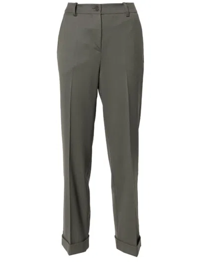 P.a.r.o.s.h . Tailored Virgin Wool-blend Trousers In Grey