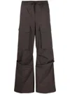 P.a.r.o.s.h Straight-leg Cargo Trousers In Testa Di Moro