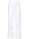 P.a.r.o.s.h White Straight-leg Cotton Cargo Trouser In White