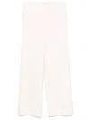 P.a.r.o.s.h . Crew Cotton Blend Trousers In White