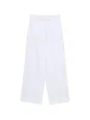 P.a.r.o.s.h Eyelet Drawstring Trousers In White