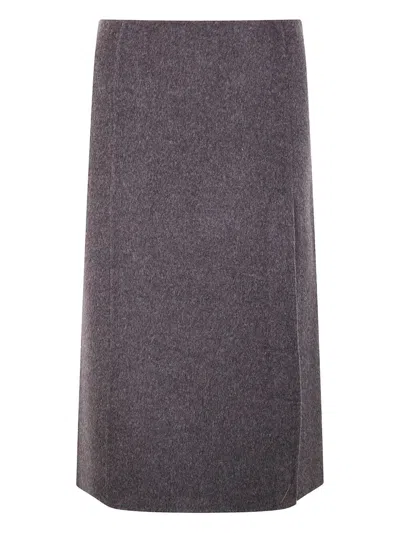 P.A.R.O.S.H P. A.R. O.S. H. PENCIL SKIRT,D621523.LEAK25 886 BROWN MIX