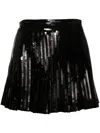 P.a.r.o.s.h P. A.r. O.s. H. Pleated Mini Skirt In Black