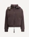 P.a.r.o.s.h P. A.r. O.s. H. Reversible Ribbed Knit Jacket With Hood In Brown