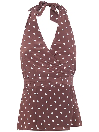 P.a.r.o.s.h P. A.r. O.s. H. "sbillo" Mini Dress In Brown