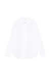 P.a.r.o.s.h Womens Eyelet Detail Long Sleeve Shirt In White