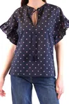 P.a.r.o.s.h Polka Dot Blouse In Blue