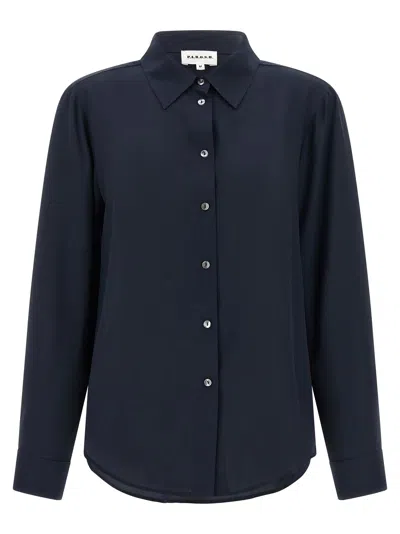 P.a.r.o.s.h P. A.r. O.s. H. Silk Women's Blouse In Blue