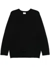 P.a.r.o.s.h Parosh Women Black Wool Sweater In Black