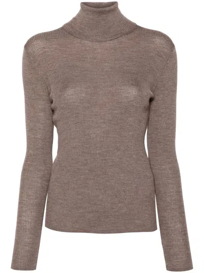 P.A.R.O.S.H P.A.R.O.S.H. LEILA TURTLE-NECK RIBBED-KNIT JUMPER