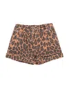 P.a.r.o.s.h P. A.r. O.s. H. Toddler Girl Denim Shorts Brown Size 6 Cotton, Elastane In Brown