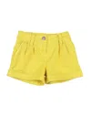 P.a.r.o.s.h Babies' Cabare Pleat-detail Shorts In Yellow