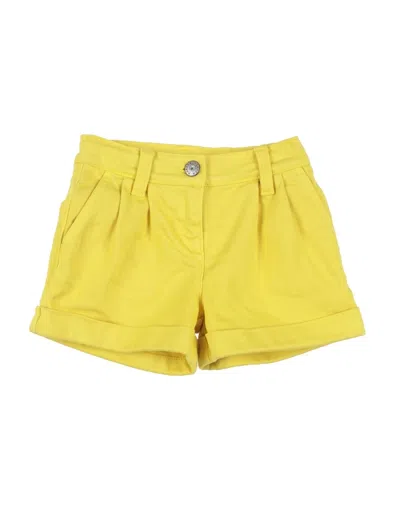P.a.r.o.s.h Babies' Cabare Pleat-detail Shorts In Yellow