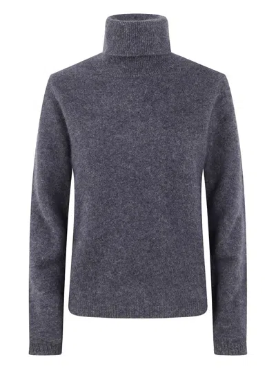 P.a.r.o.s.h P. A.r. O.s. H. Turtle Neck Fitted Sweater In Gray