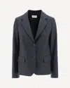 P.a.r.o.s.h P. A.r. O.s. H. Virgin Wool Blazer In Gray