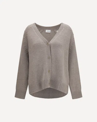 P.a.r.o.s.h P. A.r. O.s. H. V-neck Button Cardigan In Neutral