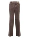 P.a.r.o.s.h P. A.r. O.s. H. Wide Leg Courduroy Trousers In Brown