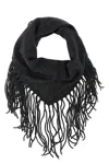 P.a.r.o.s.h Without Fringed Triangular Scarf In Gray