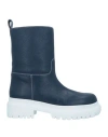 P.a.r.o.s.h P. A.r. O.s. H. Woman Ankle Boots Midnight Blue Size 8 Calfskin In Blue