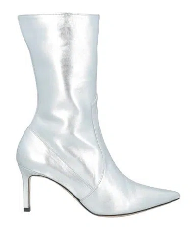 P.a.r.o.s.h P. A.r. O.s. H. Woman Ankle Boots Silver Size 7 Sheepskin