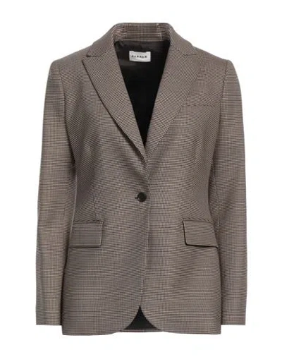 P.a.r.o.s.h P. A.r. O.s. H. Woman Blazer Beige Size L Virgin Wool, Elastane In Gray