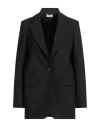 P.a.r.o.s.h Single-breasted Virgin Wool Blazer In Black