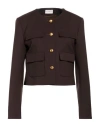 P.a.r.o.s.h P. A.r. O.s. H. Woman Blazer Brown Size Xs Virgin Wool, Elastane