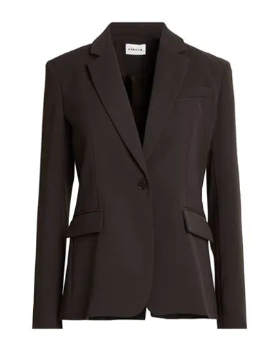 P.a.r.o.s.h P. A.r. O.s. H. Woman Blazer Chocolate Brown Size M Polyester