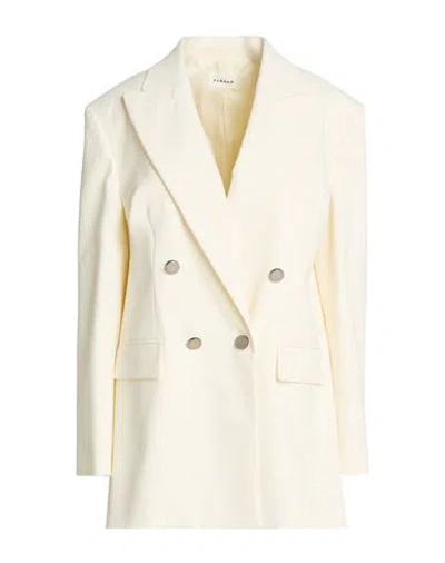 P.a.r.o.s.h P. A.r. O.s. H. Woman Blazer Cream Size L Cotton, Lyocell, Elastane In White