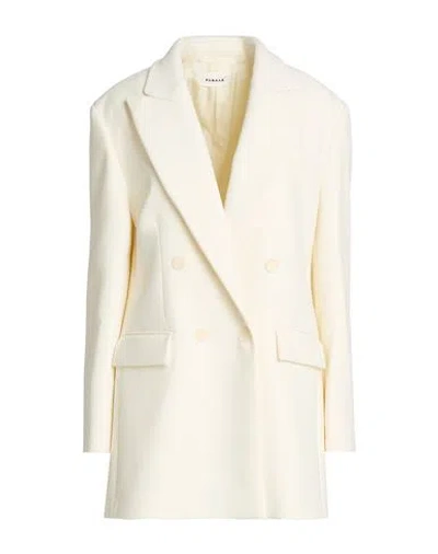 P.a.r.o.s.h P. A.r. O.s. H. Woman Blazer Cream Size M Polyester, Virgin Wool, Elastane In White