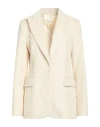 P.a.r.o.s.h P. A.r. O.s. H. Woman Blazer Cream Size S Cotton, Elastane In White