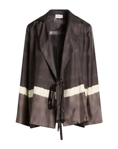 P.a.r.o.s.h P. A.r. O.s. H. Woman Blazer Dark Brown Size M Silk In Multi