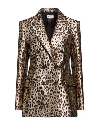 P.a.r.o.s.h P. A.r. O.s. H. Woman Blazer Gold Size M Cotton, Polyester, Metal, Polyamide
